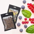 thumbnail image 5 of 100 Packs Holographic Mylar Bags with Clear Window,Smell Proof Bags Resealable Black Mylar Food Storage Bag for Sample Snack Cookies Jewelry (4 x 6 Inch), 5 of 6