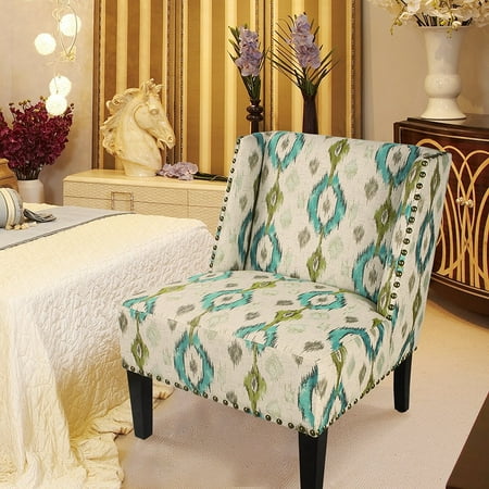 Supplier Generic Adeco Geometric Print Fabric Lien Chair For Living