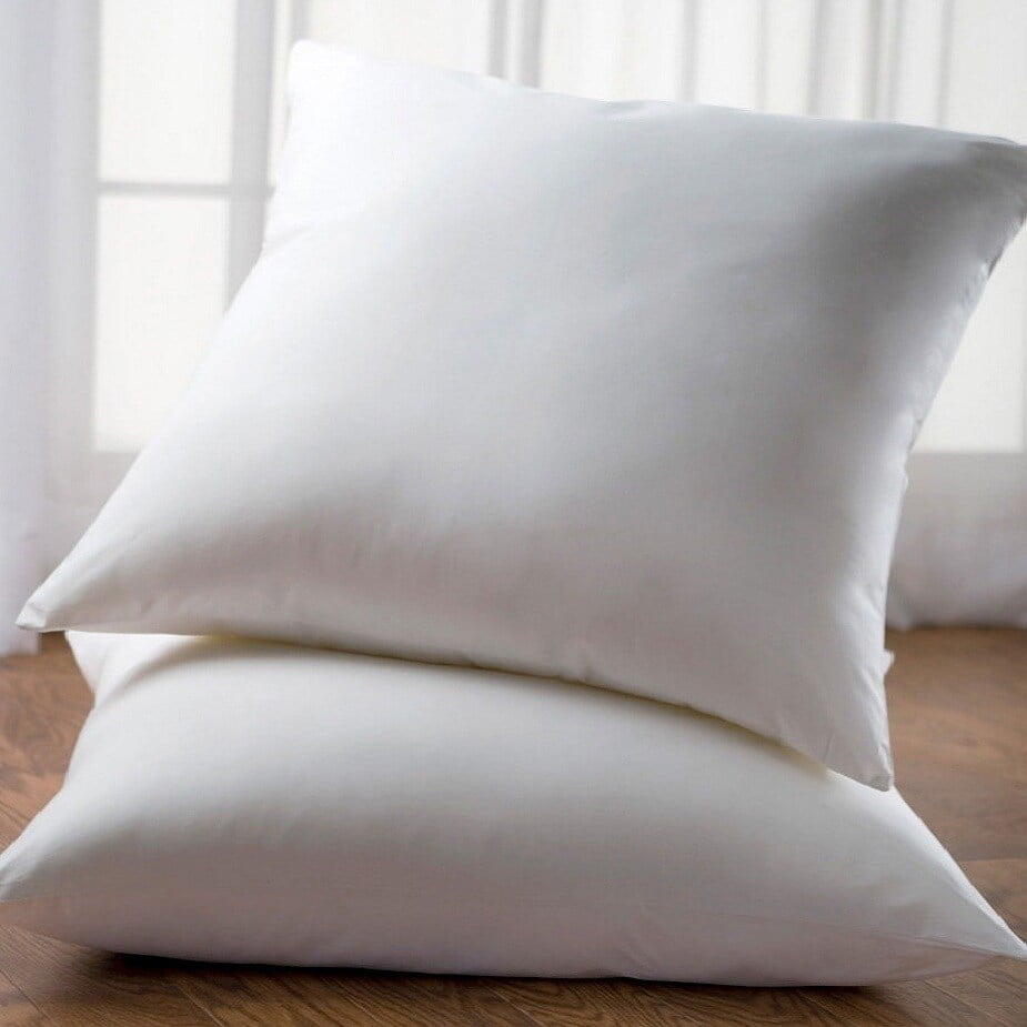 Cheer Collection White 26 X 26 Euro Square Pillow Set Of 2 Walmart Com Walmart Com