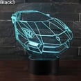 thumbnail image 4 of Vehicle 3D Illusion Color Changing LED Desk Light Children Room Table Night Lamp, 4 of 8