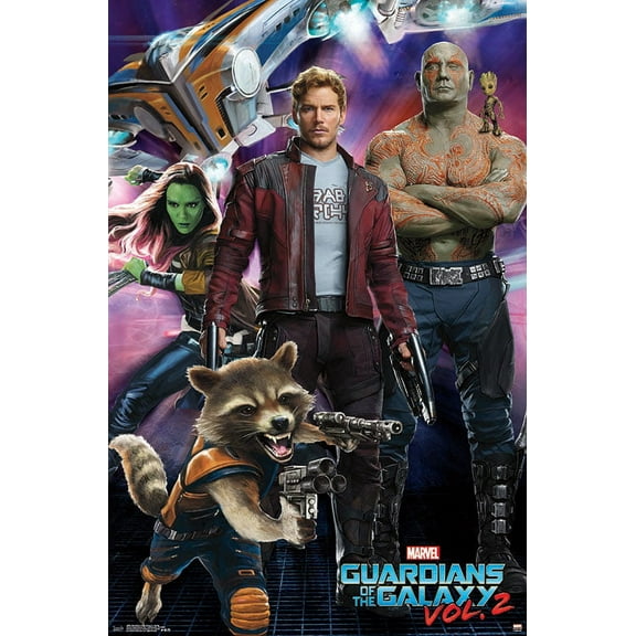 Marvel Cinematic Universe - Guardians of the Galaxy 2 - Group Wall Poster, 22.375" x 34"