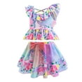 thumbnail image 3 of HAWEE Encanto Mirabel Swimsuit for Girls Isabella Pepa Princess Off Shoulder Ruffle Two Piece Bathing Suit, 3 of 7