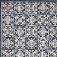 thumbnail image 5 of 5' X 8' Blue Fleur De Lis Stain Resistant Non Skid Area Rug, 5 of 6