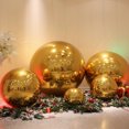 thumbnail image 2 of Inflatable PVC Mirror Ball Set – Gold Reflective Gazing Balls for Christmas, Birthday Parties, Events & Outdoor Décor (Set of 6), 2 of 9