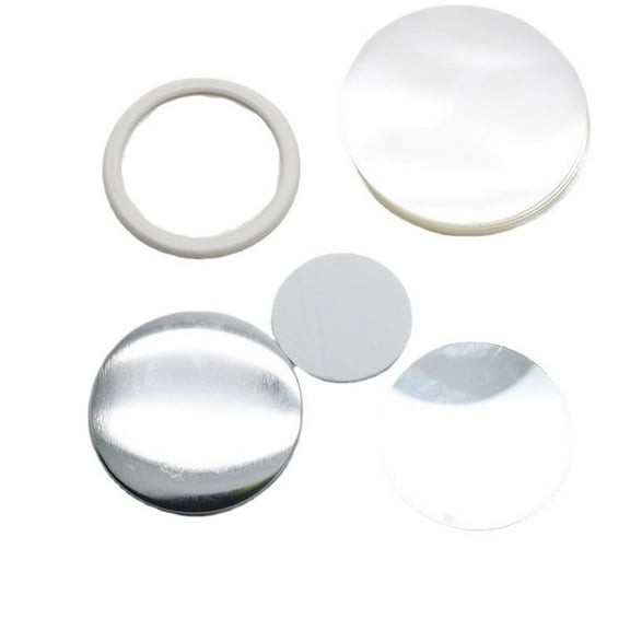 58MM 100sets Mirror Badge Pin Button Maker Parts DIY Badges Set Blank Button Part ,All-Inclusive Accessory Set