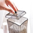 thumbnail image 2 of Hytrove 1 Pce Coussinets Faciaux Coton Support Rond Plastique Gris Pâle Rangement pour Coussinets en Coton pour Femmes, 2 of 8