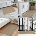 thumbnail image 4 of Brown Farmhouse Door Mat, Non Slip Bathroom Rugs, Vintage Country Monochrome Textured Absorbent Floor Mats, Washable Runner Rug Indoor Doormat for Front Door Entrance, Patio, Garage 18"x30", 4 of 9