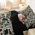 thumbnail image 5 of Manfei Woodland Wildlife 7 Pieces Full Size Bedding Sets,Rustic Camouflage Full Size Bed in a Bag,Brown Green,Black Reversible, 5 of 7