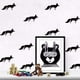 thumbnail image 4 of Adhesivo de vinilo para pared en forma de zorro gris claro para decoración de dormitorios y habitaciones infantiles, 4 of 6