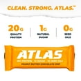 thumbnail image 2 of Atlas Protein Bar, Peanut Butter Chocolate Chip, 20g Protein, 1g Sugar, 0g Seed Oil, 12-Pack, 2 of 7