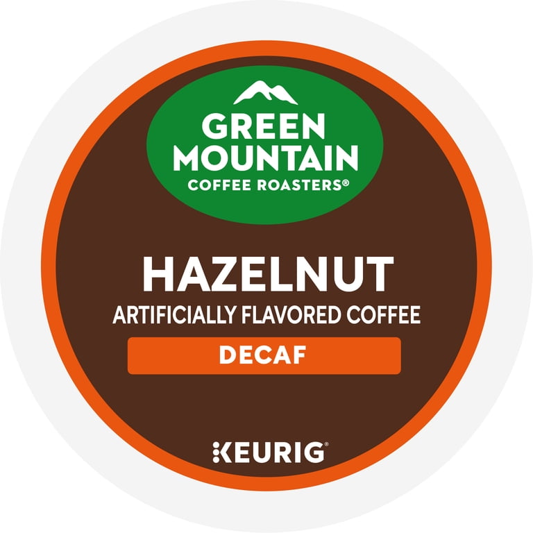 Green Mountain Decaf Hazelnut K-Cup Pods, Light Roast, 24 Count