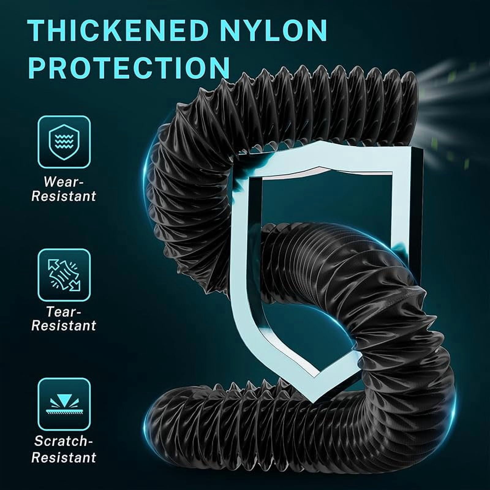 3-Inch x 16FT Diesel Heater Duct Hose – Long Flexible Nylon Vent Tube for Air Heater, Exhaust, RV and Workshop – Heat-Resistant Ventilation Hose