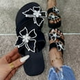 thumbnail image 6 of Utoimkio Flip Flops for Women Wide Width Women Rhinestone Slope Heel Open Toe Bow-Knot Slippers Clip Toe Shoes Comfy Sandals Casual Comfortable Beach Sandals Flip Flop Shoes, 6 of 9