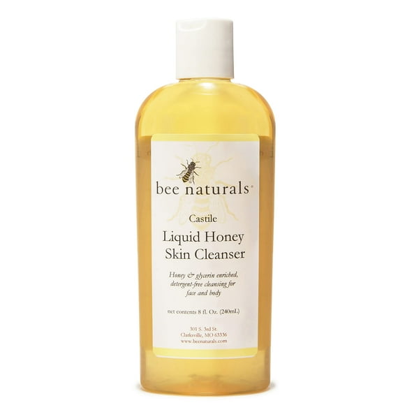 Bee Naturals, Queen Bee Liquid Honey Skin cleanser, for Normal, combination and Oily Skin 8 Oz