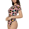 thumbnail image 3 of Picia Leopard Womens One Piece Swimsuits Modest Tummy Control Bathing Suits Lace Up Slimming Swim Suit-Small, 3 of 9