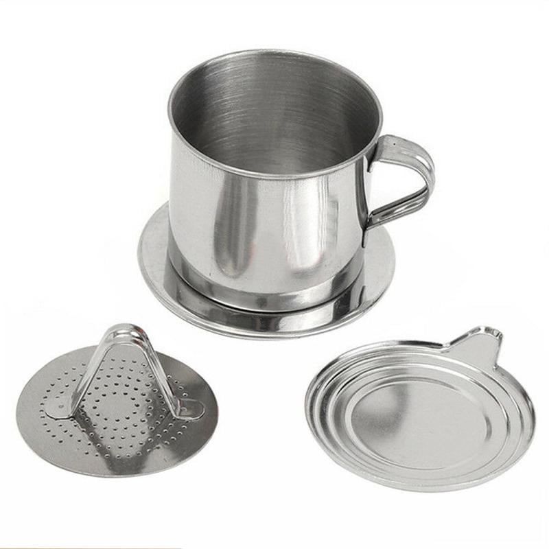 Stainless Steel Vietnamese Coffee Drip Press Maker Single Cup For Office