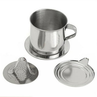 2X Vietnamese Coffee Filter Coffee Press Maker Reusable Phin Infuser  Strainer Pot Coffee Drip Brewer Manual Coffee 