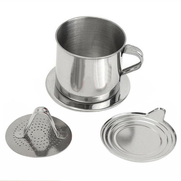 PawCasa Steel Vietnamese Coffee Drip Press Single Maker For Office Neu Schn Z89C