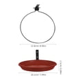 thumbnail image 4 of OULII birdbath bowl only Birdbath White PP Bathing Outdoor Garden 1 Set, 4 of 8