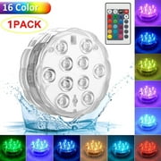 Ktcina Submersible LED Lights with Remote Control, Pack of 4 Color Changing Underwater Led Pond Lights for Hot Tub Pond Pool Aquarium
