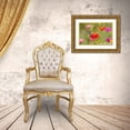 thumbnail image 3 of Day, Richard and Susan 32x23 Gold Ornate Wood Framed with Double Matting Museum Art Print Titled - Ruby-throated Hummingbird-Archilochus colubris-at Zinnias Union County-Illinois, 3 of 4