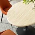 thumbnail image 2 of Modway Lippa 60” Oval Artificial Travertine Dining Table, 2 of 9