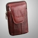 thumbnail image 4 of EeaseMX Estuche tipo cartera marrón rojizo con cremallera multifuncional para teléfono, sección vertical, riñonera para monedas, llaves y tarjetas., 4 of 7