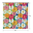 thumbnail image 5 of Waterproof Textures Daisy Flowers Shower Curtain 72x72 Inch Boho Style Polyester Unique Shower Curtain for Bathroom Hotel Home Decor with 12 Plastic Hooks, 5 of 5