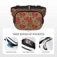 thumbnail image 5 of Fotbe Rose Mix Leopard 1 Cangurera Cuadrada con Estampado de Doble Capa, Bolsa de Cintura Ajustable Mini para Hombres y Mujeres, 5 of 9