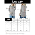 thumbnail image 4 of Women Tunic Long Sleeve Round Neck Sweatshirts for Women Blue Medium, 4 of 4
