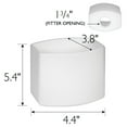 thumbnail image 2 of 4.4 Inch Frosted Glass Square Replacement Light Shade, Dove Creek Collection, White – Design House, 920694, 2 of 7