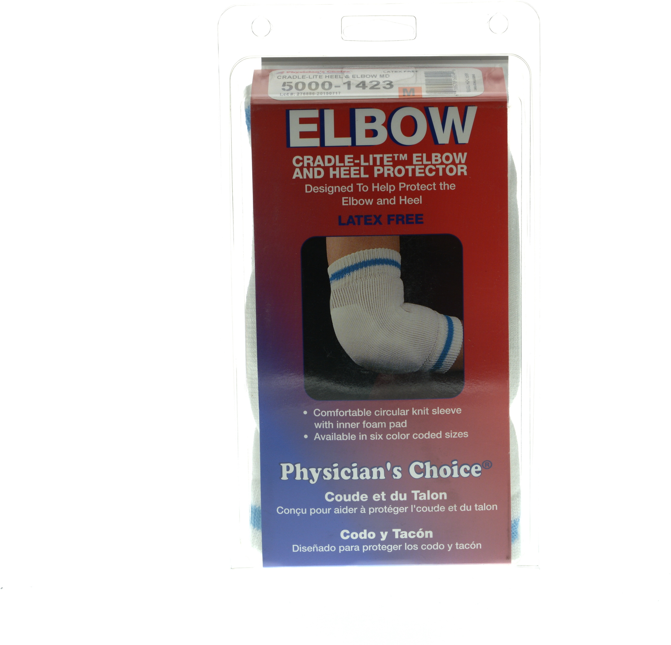 CradleLite Elbow and Heel Protector in Clamshell Packaging