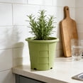 thumbnail image 5 of Linnome Thickened Root Control Breathable Round Planter Anti-Waterlogging Anti Root Rot Plastic Houseplant Pot for Balcony Indoor Greenery, 5 of 6