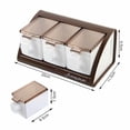 thumbnail image 1 of Contenedor De Caja De Condimentos Para Alimentos De 3/4 Rejillas, Cajas De Especias Montadas En La Pared, Herramientas De Cocina, Tarro De Condimentos Con Cucharas Speravity HA017236-00, 1 of 7