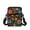 Colorful Folk Floral Print, variant on Easter Crossbody Shoulder Bag Featuring Bunny Floral Eggs, Lightweight 2-Layer Purse for School and Daily Travel