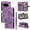 Purple, variant on Decase Wallet Case Compatible with Google Pixel 10 Pro XL, Embossed Butterfly PU Leather Case Flip Protective Phone Cover with Card Slots and Kickstand,Purple