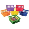 thumbnail image 1 of Veeki Classroom Small Square Plastic Basket - 6 Pieces - Educational and Learning Activities for Kids ST-001, 1 of 5