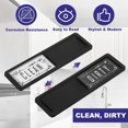 thumbnail image 3 of PATIKIL Dishwasher Magnet Clean Dirty Sign, 7x2 Clean & Dirty Dishwasher Indicator Slider Black Acrylic Magnet Sign Easy to Read Kitchen Accessory, Black & White, 3 of 7