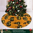 thumbnail image 6 of FMSHPON Halloween Pumpkin Orange Yellow Xmas Christmas Tree Skirt Stand Mat for Holiday Party Decoration Indoor Outdoor 36 inches, 6 of 6