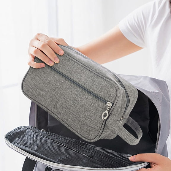 Men's Toiletry Bag Travel Organizer, Large Capacity Water‑Resistant Wash Pouch for Shaving Kit, Cosmetics, Toiletries, Business & Outdoor Trips