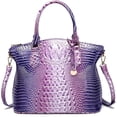 thumbnail image 1 of LHSHID Women Purse Satchel Bag Long Crossbody Classy Tote Bag Top Handle Vegan Leather Ladies Handbags Embossed Pattern, 1 of 7