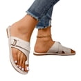 thumbnail image 2 of ATENAR Womens Sandals Outdoor Comfortable Women Sandals Slide Shoes Women Beige 5, 2 of 8