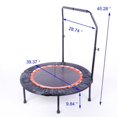 thumbnail image 3 of 40'' Foldable Trampoline with Handle, Fitness Mini Trampoline for Kids Adults, Support Up to 300 LBS, 3 of 7