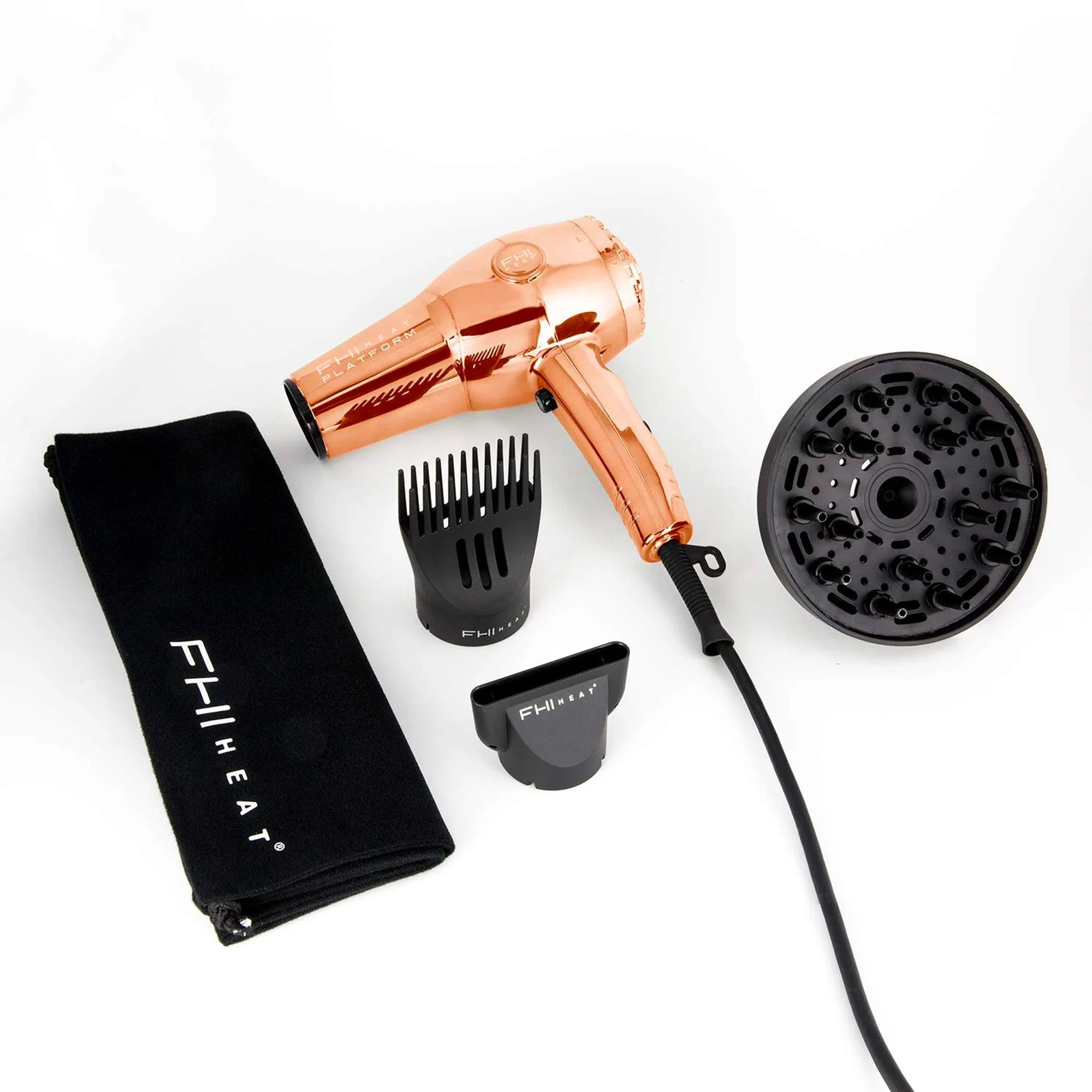 FHI Heat Platform 1900 Nano Lite Pro Hair Dryer, Rose Gold Chrome