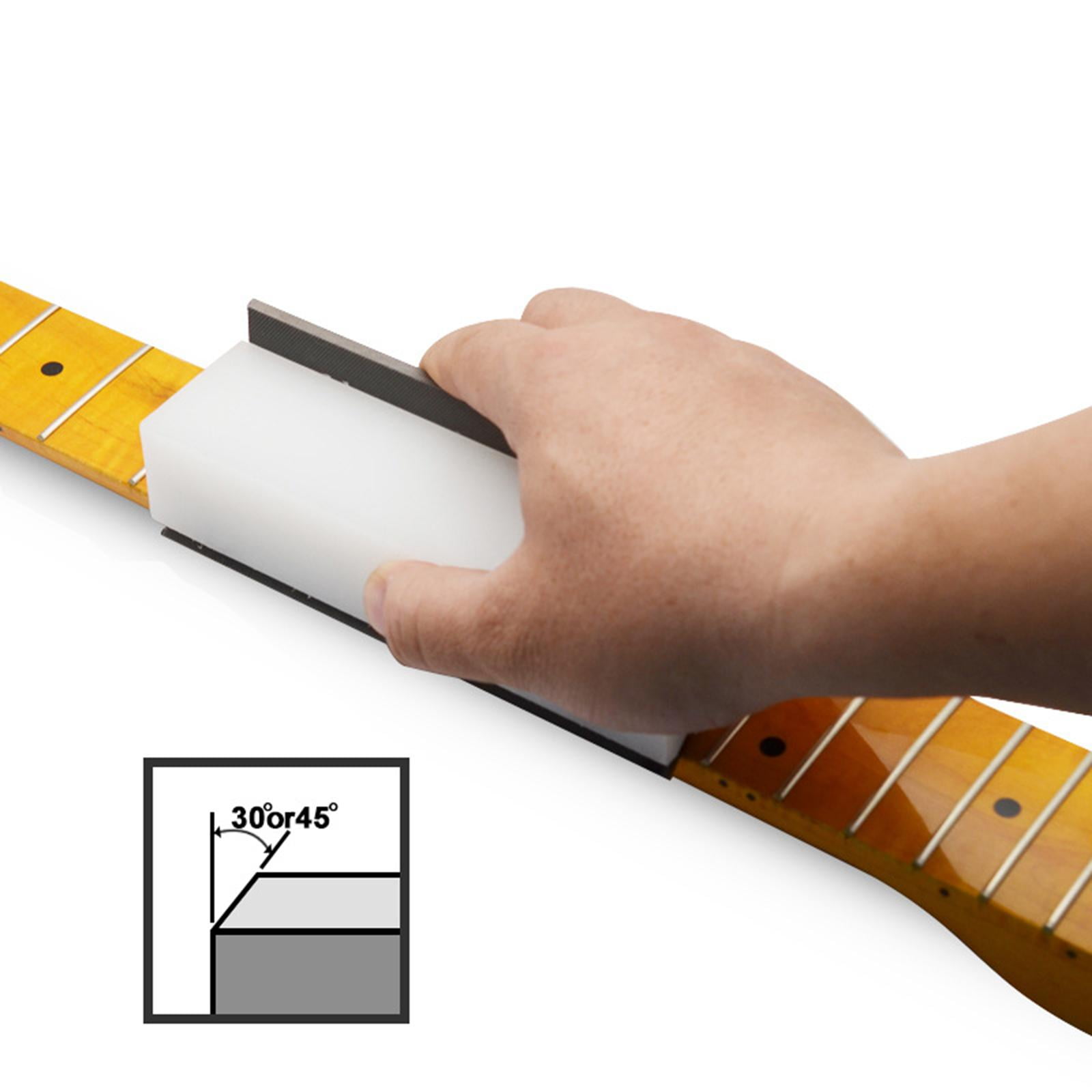 LeeQinersw Guitar Fret File Luthier Tool Edge Sanding File for Guitar 30 and 90 Degree