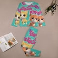 thumbnail image 3 of Super Kitties Long Sleeve Top And Pants 2 Piece Pajama Set, 3 of 8
