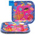 thumbnail image 3 of Hanukkah Plates - Hanukkah Paper Goods - 7 Inch - Serves 10, 3 of 5