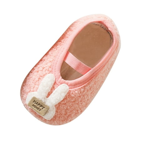 

Yinguo Boys And Girls Cute Warm Toddler Shoes Indoor Floor Socks Non Slip Fashion Toddler Shoes Breathable Cartoon Warm Toddler Shoes Pink M