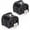 Black 2 piece set, variant on Motion Plus Adapter Replacement for Wii Motion Plus Adapter-Sensor Accelerator and Remote Controller Compatible (White 2 Pieces/Set)