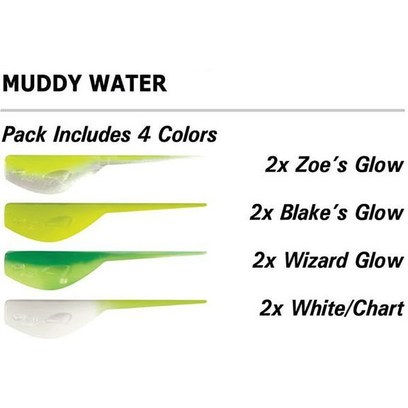 Crappie Magnet Slab Magnet Grub Muddy Water Colors